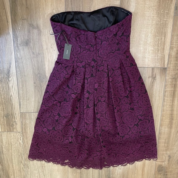 Vera Wang Dress Womens 14 Purple Lace Fit Flare Special Occasion Prom Party - Picture 11 of 16